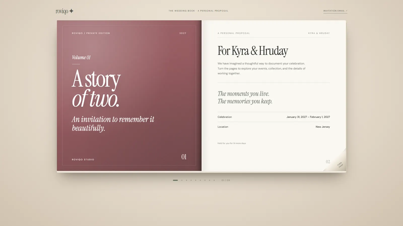 The Wedding Book, volume one: A story of two